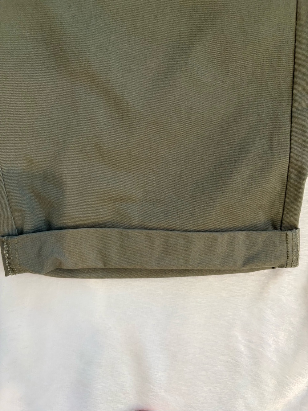 LOFT Olive Green Cuffed Bermuda Shorts - Picture 7 of 11